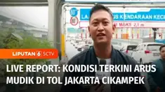 Untuk mengetahui situasi terkini di Tol Jakarta Cikampek, sudah ada rekan Aditya Eko Utomo dan juru kamera Gilang Robi, di pintu masuk Tol Layang Mohamed Bin Zayed.