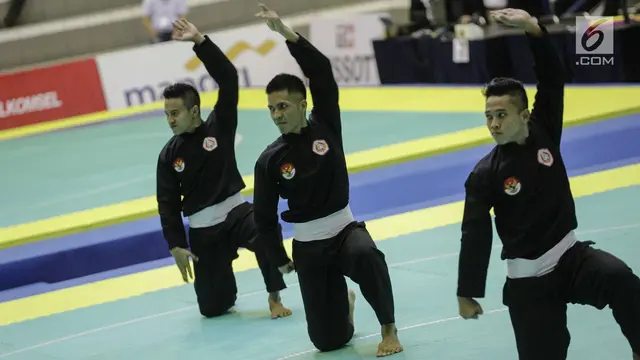 Pesilat Indonesia Raih Emas Nomor Seni Beregu