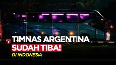 Berita Video, momen kedatangan Timnas Argentina ke Indonesia pada Jumat (16/6/2023)