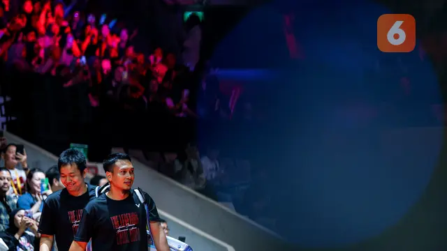 Foto: Momen Haru hingga Lucu Tersaji dalam Acara Pensiun Mohammad Ahsan/Hendra Setiawan, Terima Kasih The Daddies!