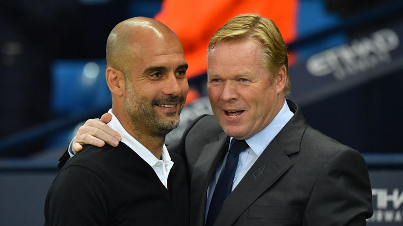 Pep Guardiola dan Ronald Koeman