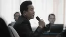 Pakar Hukum Tata Negara Yusril Izha Mahendra memberikan keterangan sebagai saksi di Pengadilan Tipikor, Rabu (3/9/14). (Liputan6.com/Herman Zakharia)