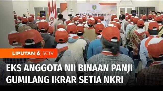 Ratusan warga yang mengaku pernah tergabung dalam Negara Islam Indonesia pimpinan Panji Gumilang, mengucap ikrar setia pada NKRI. Seremoni ini digelar di Indramayu, Jawa Barat, dihadiri bupati setempat.