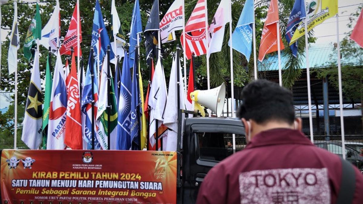 Bendera Kirab Pemilu 2024 Akhirnya Tiba di Provinsi Gorontalo, Ini