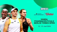 Jadwal WTA 500 - VANDA Pharmaceuticals Berlin Tennis Open 2026 di Vidio. (doc. vidio)