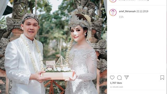 Mantan kekasih Zaskia Gotik menikah (Foto: Instagram/@arief_fitriansah)