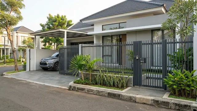 Desain Pagar Rumah (AI Generated)