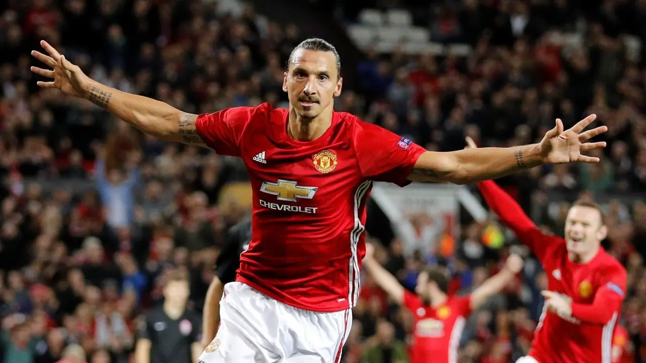 Penyerang Manchester United (MU) Zlatan Ibrahimovic