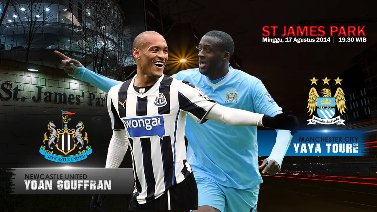 Prediksi Newcastle United VS Manchester City (Yuan Guaffran dan Y.Toure)