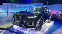 Jetour X70 Plus hadir dengan perawakan khas SUV yang gagah dan elegan. (Liputan6.com/Septian Pamungkas)