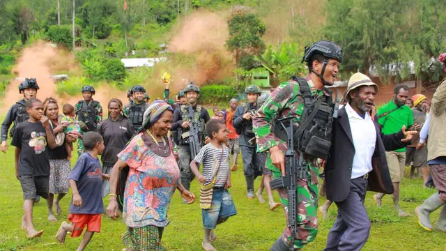 Aparat Gabungan TNI Pulihkan Keamanan di Distrik Homeyo Setelah Pukul Mundur OPM