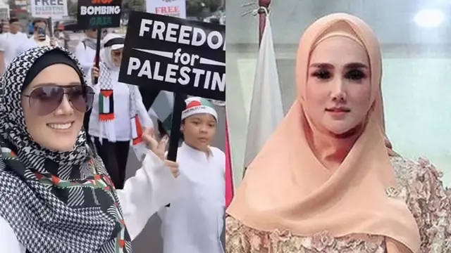 Potret Berhijab 6 Seleb yang Turun ke Jalan Bela Palestina Ini Banjir Pujian