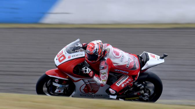Takaaki Nakagami akan menjadi rookie di MotoGP 2018 dan memperkuat LCR Honda. (TOSHIFUMI KITAMURA / AFP)