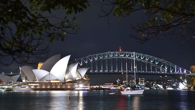 Earth Hour: Sydney, Australia - Harbour Bridge and Opera House. (Foto: BBC.com)