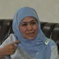 Menteri Sosial Khofifah Indar Parawansa. (Liputan6.com/Herman Zakharia)