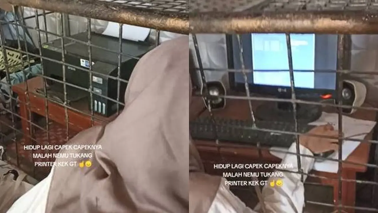 Viral, Penampakan Tempat Print dan Fotocopy, Komputernya Dikurung Ini Bikin Susah