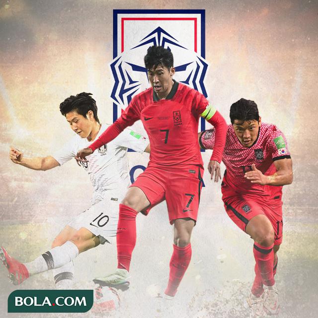 Ilustrasi - Lee Kang-in, Son Heung-min, Hwang Hee-chan