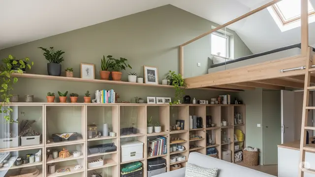 Interior Rumah 4x3 Mezzanine (Foto: Gemini AI)