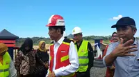 Presiden RI Joko Widodo (Jokowi) meresmikan Bendungan Gondang yang terletak di  Desa Jatirejo, Kecamatan Ngargoyoso, Kabupaten Karanganyar, Jawa Tengah, Kamis (2/5/2019).