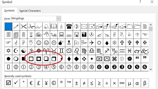 Tanda Centang di Word