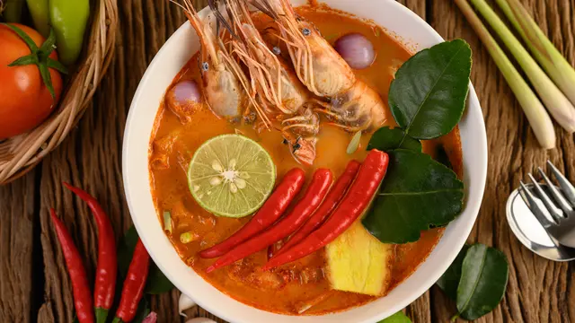 Sup Udang dan Kentang Masak Santan
