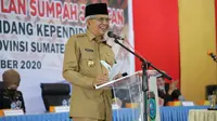 Wakil Gubernur Sumsel Mawardi Yahya dilaporkan terkait dugaan pencemaran nama baik oleh tim kuasa hukum paslon petahana Ogan Ilir (Dok.Humas Pemprov Sumsel / Nefri Inge)