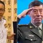 China menunjuk Dong Jun (kiri) sebagai menteri pertahanan baru menggantikan Li Shangfu (kanan) yang digulingkan pada bulan Oktober. (Foto: MINDEF; AP/Vincent Thian)