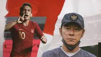 Egy Maulana dan Shin Tae-yong. (Bola.com/Dody Iryawan)