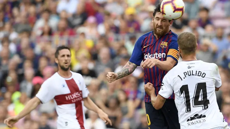 FOTO: 10 Gol Tercipta, Barcelona Berpesta Taklukkan Huesca