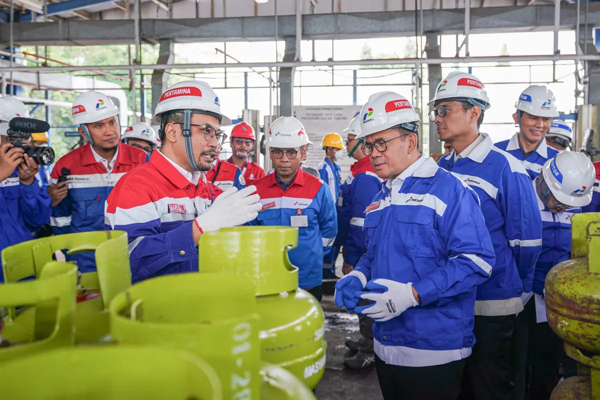 Menteri Perdagangan Budi Santoso berkunjung ke SPBE Rewulu, Kabupaten Bantul, Yogyakarta pada Jumat (20/6/2025).