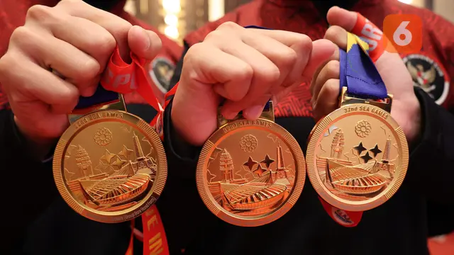 Ilustrasi Medali Emas SEA Games 2023