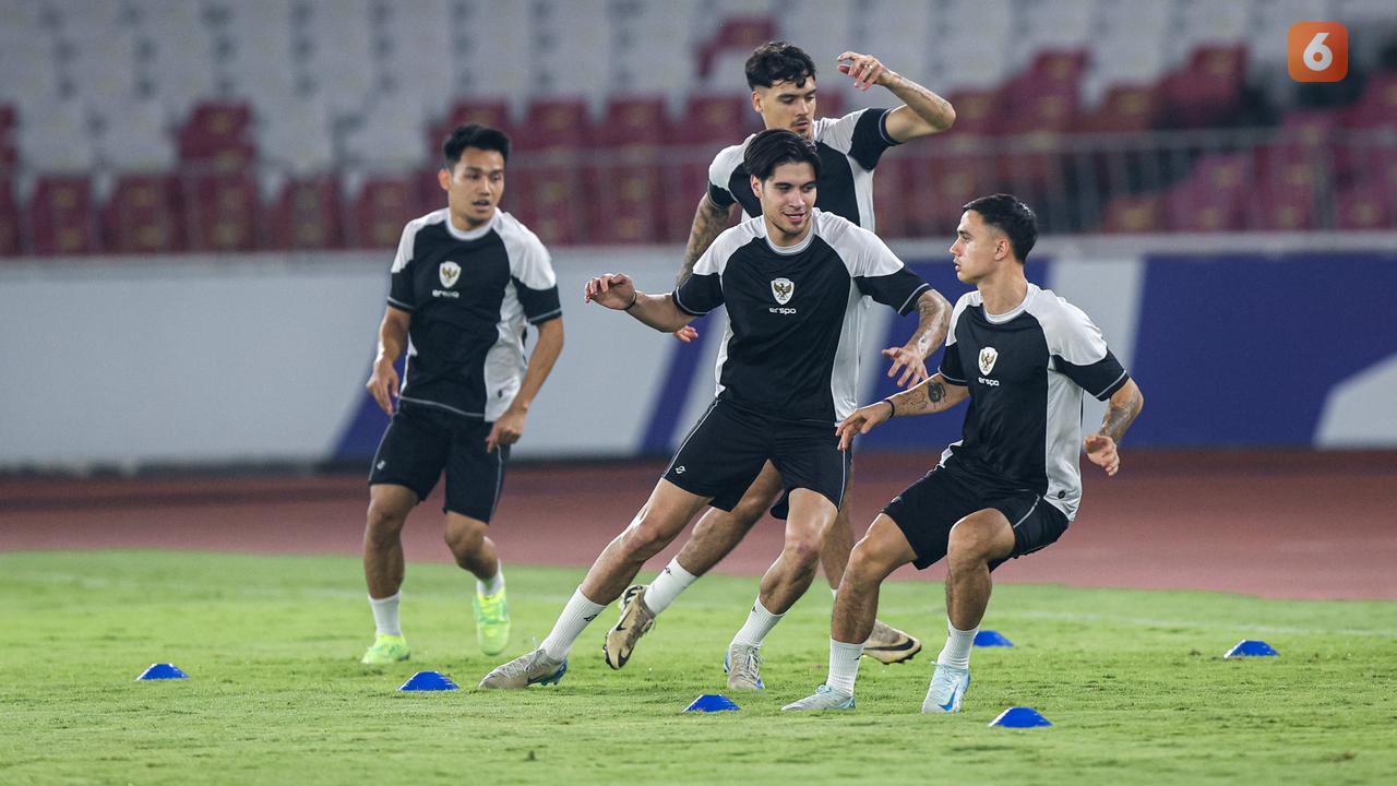 Foto: Persiapan Terakhir Timnas Indonesia Jelang Laga Berat Melawan Jepang di Kualifikasi Piala Dunia 2026