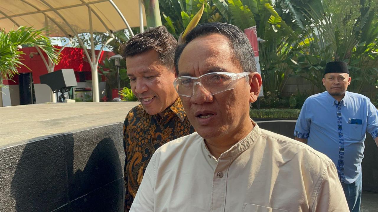 Ketua Badan Pemenangan Pemilu Partai Demokrat Andi Arief saat memenuhi undangan penyelidikan KPK. (Istimewa)