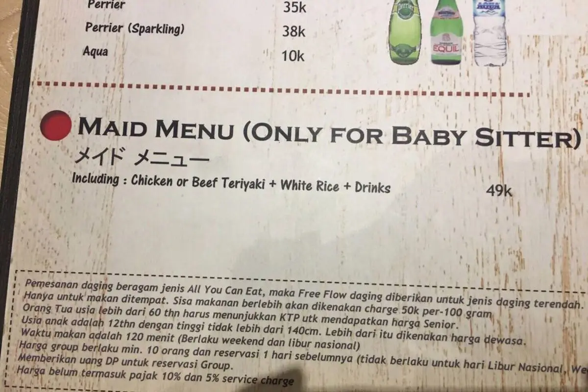 [Bintang] Heboh Restoran Bedakan Menu Babysitter, Ini Klarifikasi Owner!