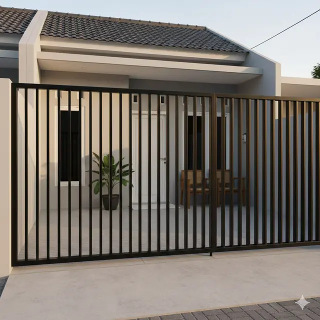 Model Pagar Teras Rumah Kecil (Foto: Gemini AI)