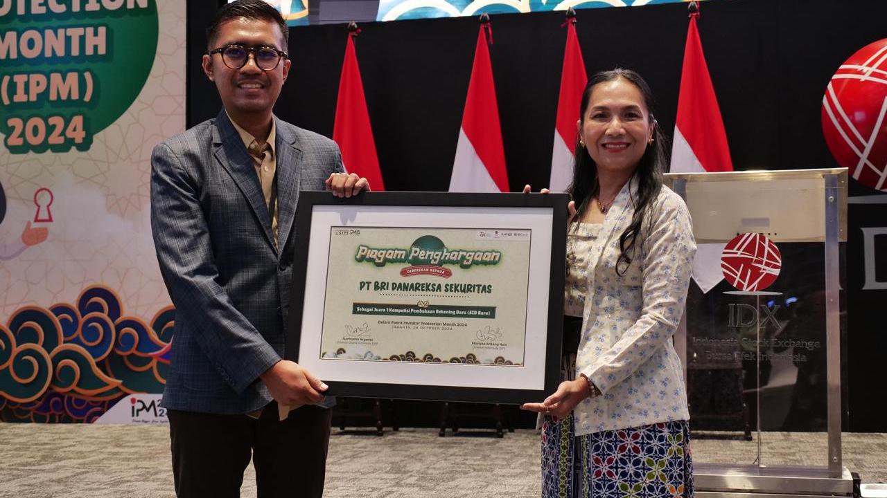BRI Danareksa Sekuritas Raih Juara Pertama Kompetisi Pembukaan Rekening Efek Terbanyak di IPM 2024
