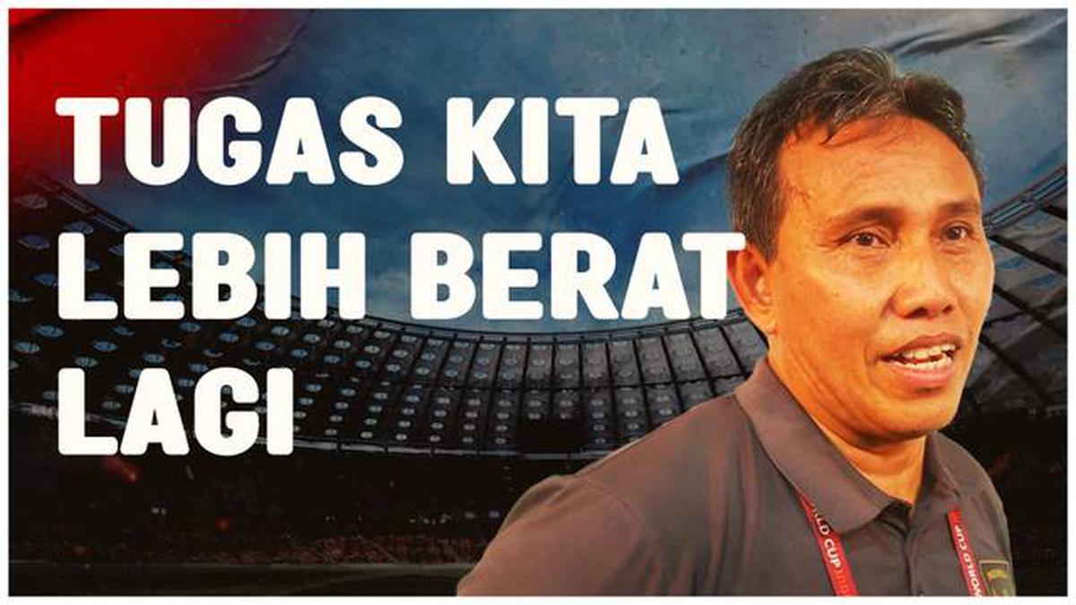 VIDEO: Ekspresi Tegang Bima Sakti saat Pertandingan Perdana Timnas Indonesia U-17