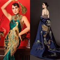 Artis-public figure pakai cheongsam. Foto: Instagram.