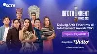 Dukung artis favoritmu di Infotainment Awards 2021 lewat aplikasi Vidio. (Dok. Vidio)