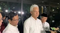 Pasangan Capres-Cawapres nomor urut 3, Ganjar Pranowo dan Mahfud Md melakukan konsolidasi dengan para ketum parpol pendukung serta TPN Ganjar-Mahfud. (Liputan6.com/Delvira Hutabarat)