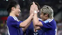 Timnas Jepang Vs Timnas Tunisia di Piala Dunia 2026. (Bola.com/Dok.AFP/Julio Cesar AGUILAR).