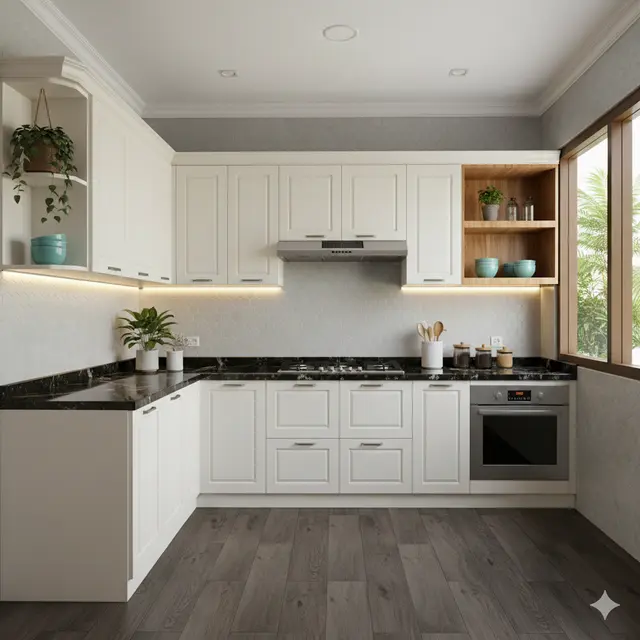 Model Lemari Dapur Gantung Minimalis (Foto: Gemini AI)