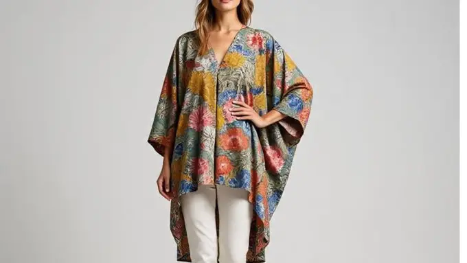 Ilustrasi Model Batik Lengan Kelelawar (Sumber Gambar: Meta AI)