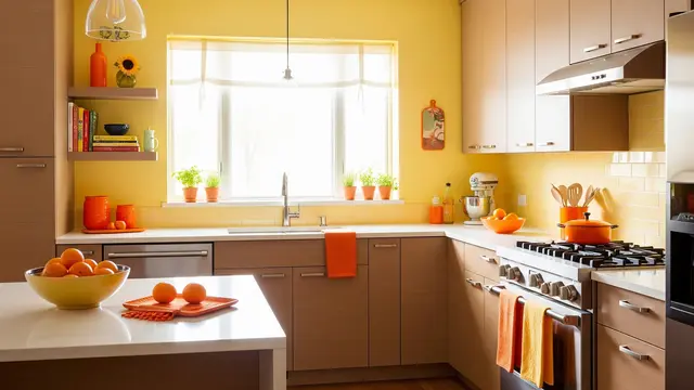Warna Cat Dapur: Kuning Cerah Pembawa Kehangatan