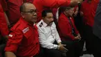 Ketua Umum PKPI Hendropriyono saat mendengarkan pembacaan putusan di PTUN Jakarta, Rabu (11/4). PTUN mengabulkan gugatan PKPI untuk menjadi peserta Pemilu 2019. (Liputan6.com/Arya Manggala)