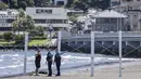Badan Meteorologi Jepang pada Rabu (30/7/2025) menyatakan bahwa gempa berkekuatan magnitudo 8,7 yang mengguncang di dekat Semenanjung Kamchatka, Rusia, telah memicu peringatan tsunami di beberapa wilayah. (Yuichi YAMAZAKI/AFP)