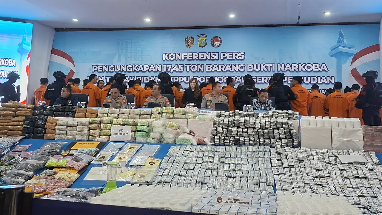 Polda Metro Jaya bongkar kasus narkoba