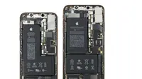 Baterai iPhone Xs dan iPhone XS Max (Foto: iFixit)