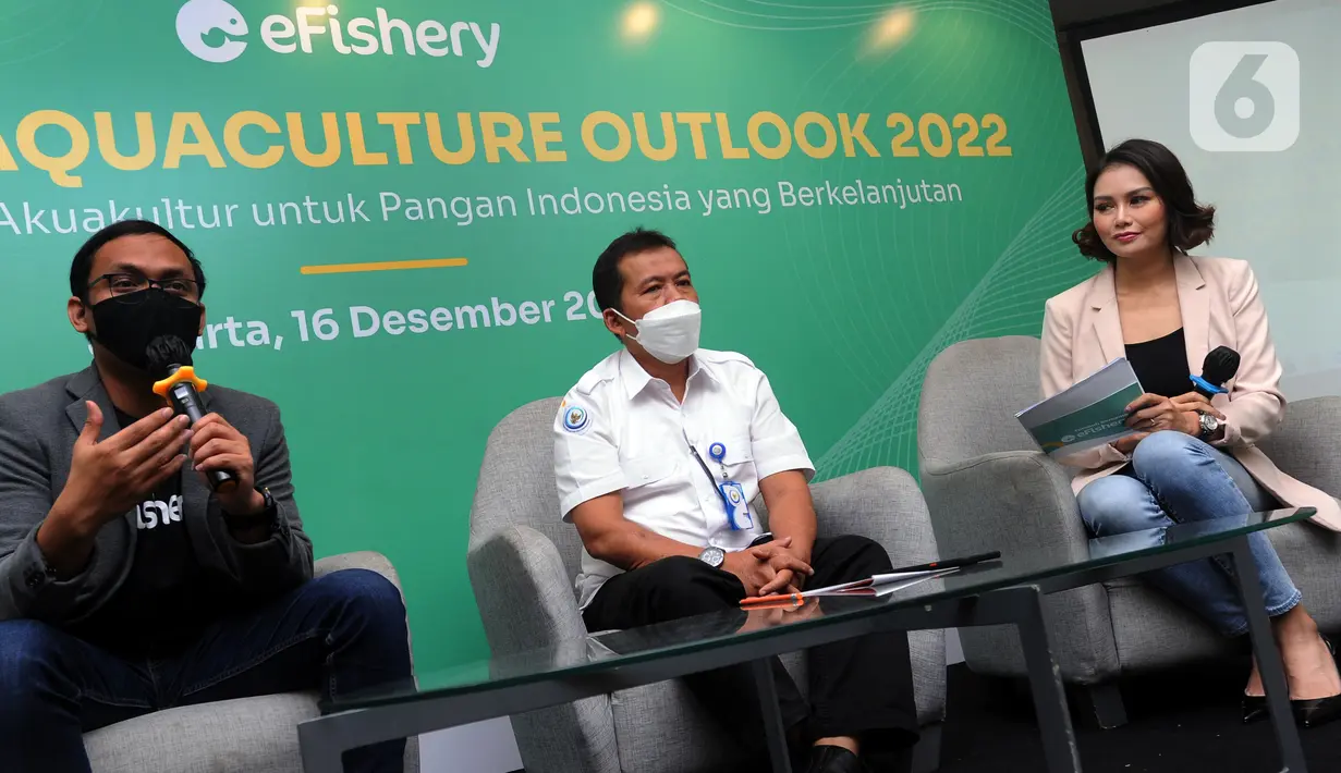Kenaikan pendapatan startup akuakultur pertama eFishery dibandingkan tahun sebelumnya ditopang sejumlah pengembangan inovasi dan teknologi seperti eFarm, eFisheryKu, dan eFresh. eFishery diharapkan dapat menjawab tantangan penyediaan kebutuhan manusia di masa mendatang. (Liputan6.com/HO/Audy)