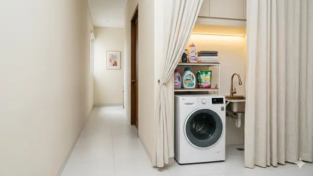 Ide Desain Area Laundry Hidden Space di Rumah Minimalis. Gemini
